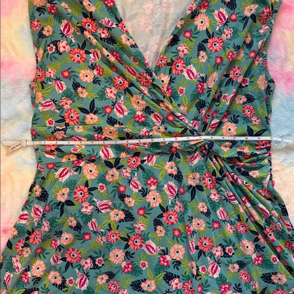 Lands' End 2x 20w-22w Floral Mini Dress - Picture 5 of 8